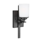 Kemal Bath Wall Light Modern Metal Glass Sconce Damp-Rated