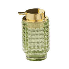 Glass Hand Sanitizer Bottle - Portable Dispenser for Soap and Lotion - glass soap dispenser - Hurbane Home
