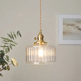 Glass pendant light fixtures with green glass shade