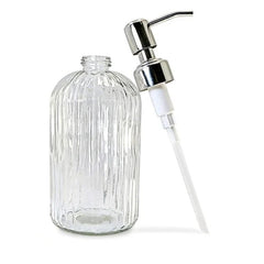 Glass Refillable Soap Dispenser - Elegant Foam Pump for Efficient Hand Hygiene - glass soap dispenser - Hurbane Home