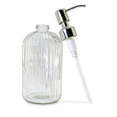 Glass Refillable Soap Dispenser - Elegant Foam Pump for Efficient Hand Hygiene - glass soap dispenser - Hurbane Home