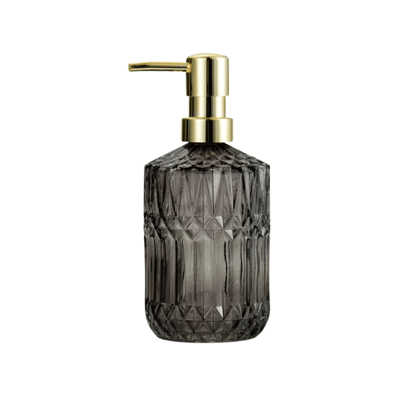 Glass Refillable Soap Dispenser - Stylish Hand Wash Pump Bottle for Home Decor - glass soap dispenser - Hurbane Home