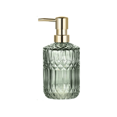 Glass Refillable Soap Dispenser - Stylish Hand Wash Pump Bottle for Home Decor - glass soap dispenser - Hurbane Home