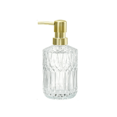 Glass Refillable Soap Dispenser - Stylish Hand Wash Pump Bottle for Home Decor - glass soap dispenser - Hurbane Home