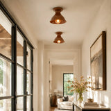 Glazed ceramic flush mount ceiling light further product image 4
