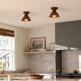 Glazed ceramic flush mount ceiling light supplementary product view 5