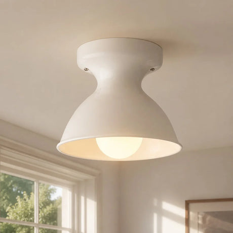 Glazed ceramic flush mount ceiling light further product image 16