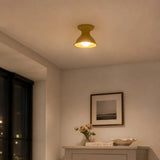 Glazed ceramic flush mount ceiling light colour option view 27