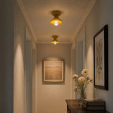 Glazed ceramic flush mount ceiling light further product image 28
