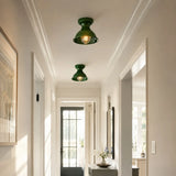 Glazed ceramic flush mount ceiling light supplementary product view 35