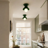 Glazed ceramic flush mount ceiling light additional product view 36