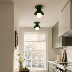 Glazed ceramic flush mount ceiling light additional product view 36