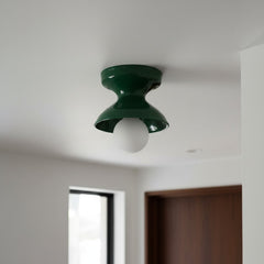 Glazed ceramic flush mount ceiling light supplementary product view 47
