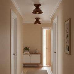 Glazed ceramic flush mount ceiling light further product image 58