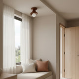 Glazed ceramic flush mount ceiling light supplementary product view 59