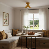 Glazed ceramic flush mount ceiling light additional product view 66