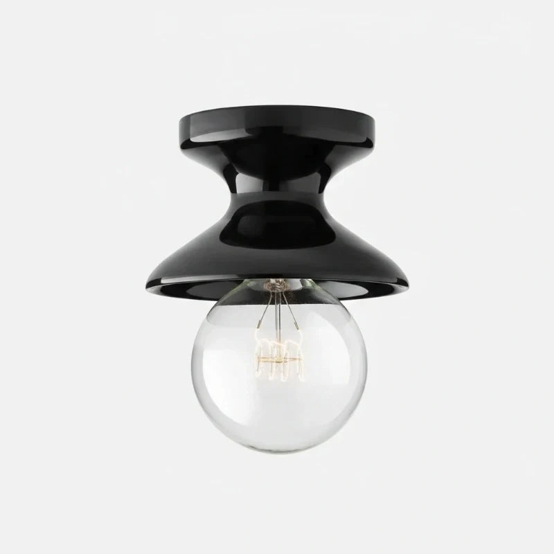 Glazed ceramic flush mount ceiling light further product image 76