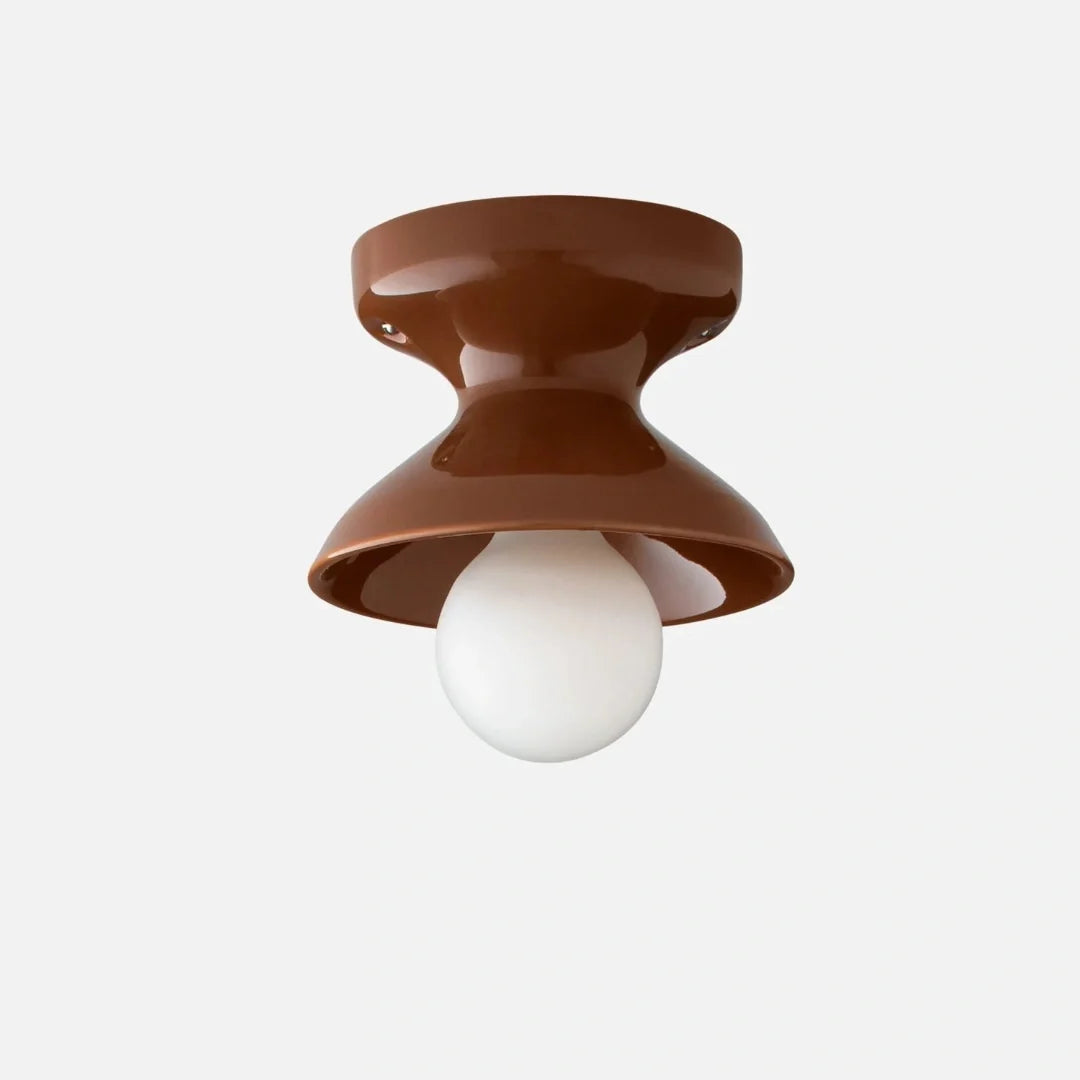 Glazed ceramic flush mount ceiling light supplementary product view 77