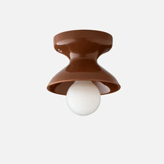 Glazed ceramic flush mount ceiling light supplementary product view 77