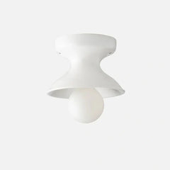 Glazed ceramic flush mount ceiling light colour option view 81