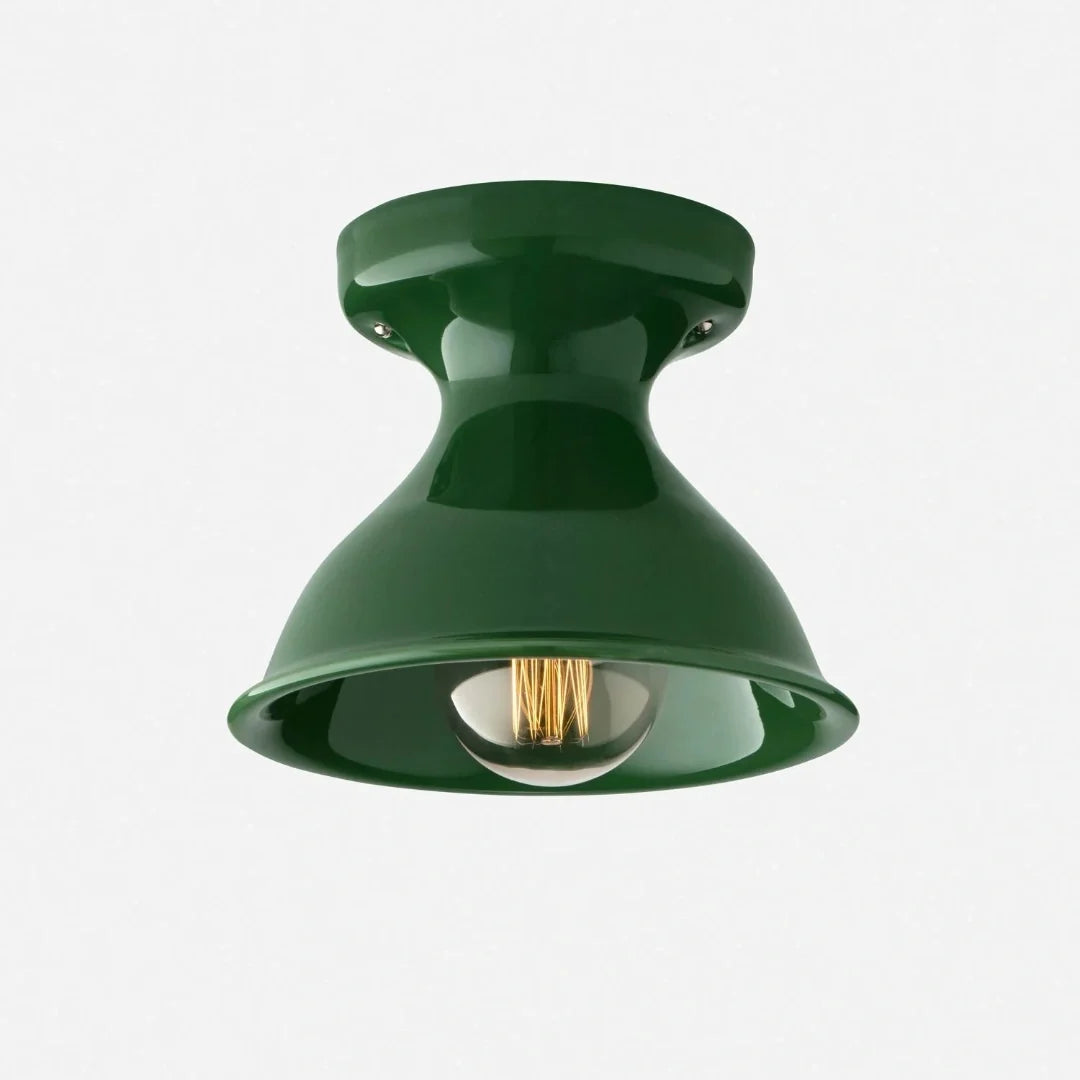 Glazed ceramic flush mount ceiling light further product image 82