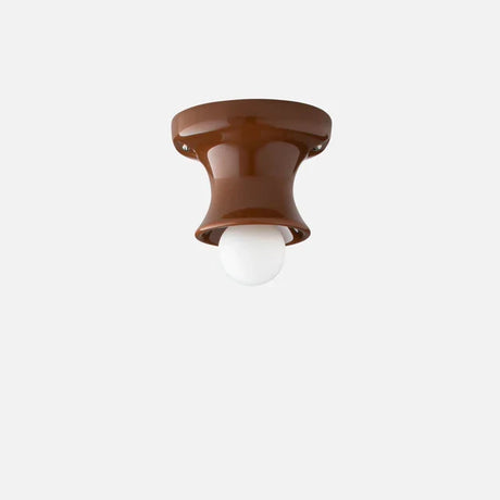 Glazed ceramic flush mount ceiling light additional product view 90