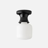 Glazed ceramic flush mount ceiling light colour option view 93