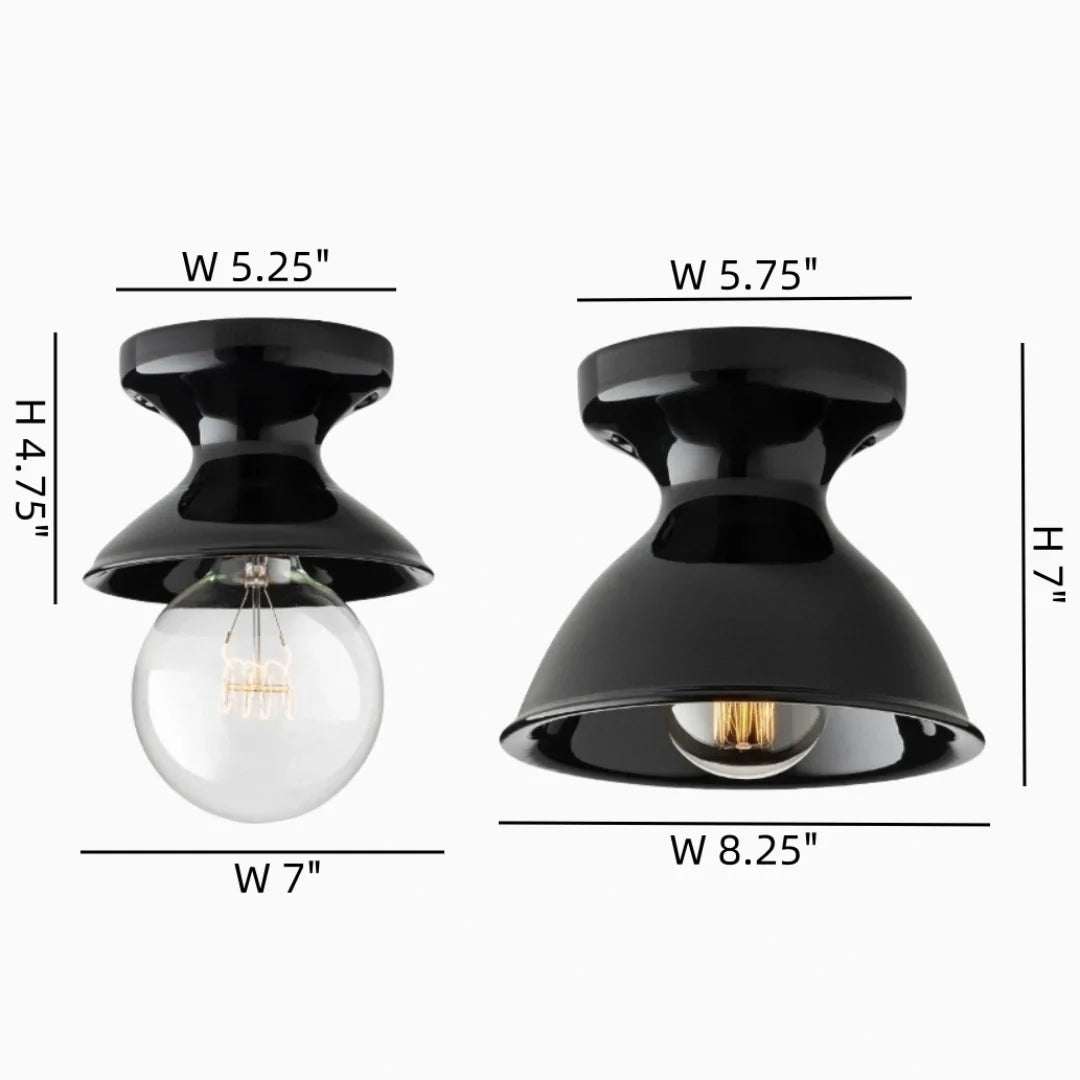 Glazed ceramic flush mount ceiling light further product image 94
