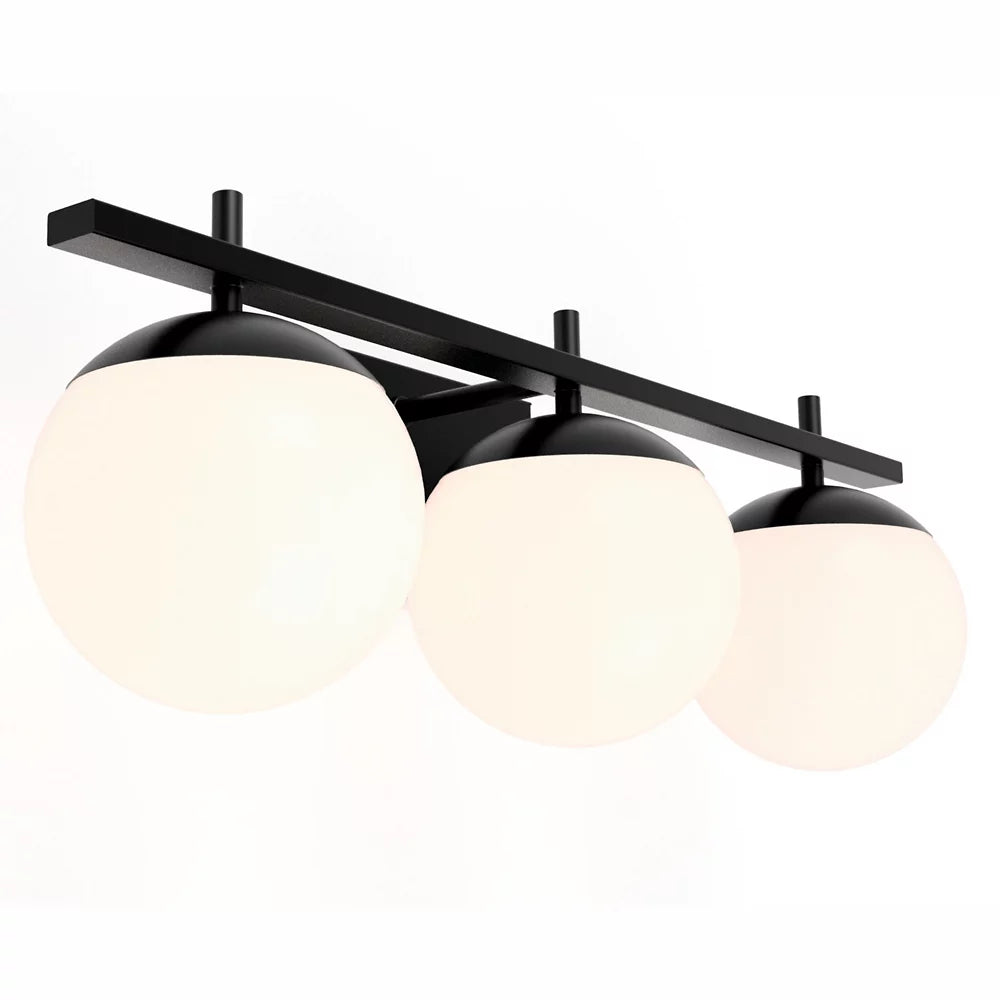 3 Elegant fixture featuring mixed metal bathroom vanity lights