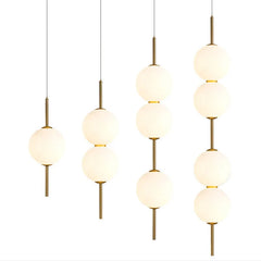 Four pendant lengths shown side by side against a white background