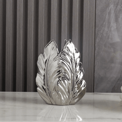 Gold Ceramic Vase – Nordic Luxury Painted Decor for Living Room - Hurbane Home