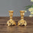 Gold Metal Candlesticks Holders - Elegant Home Decor for Romantic Ambiance - metal candle holder - Hurbane Home