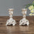 Gold Metal Candlesticks Holders - Elegant Home Decor for Romantic Ambiance - metal candle holder - Hurbane Home