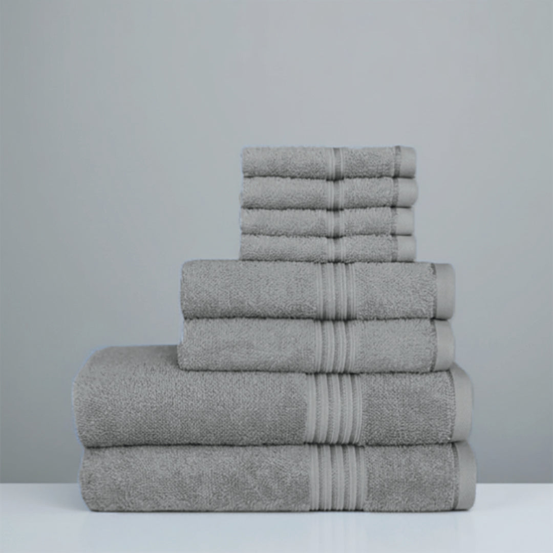 Premium Bath Towel Sets – 100% Egyptian Cotton, 550 GSM, 4 and 8-Piece Sets