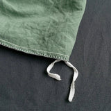 Green Bedding Comforter Set – Solid Color Cotton Bed Sheets with Duvet & Pillowcases - Hurbane Home