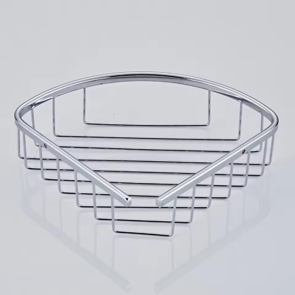 grey silver bathroom shower caddy shower shelf