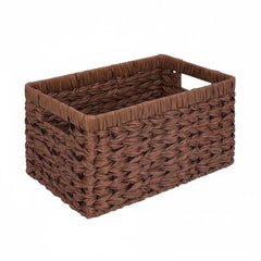 Hand Woven Wicker Baskets - Small Storage Solutions with Wooden Handles - wicker storage baskets - Hurbane Home