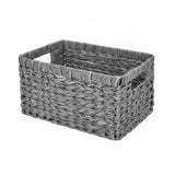 Hand Woven Wicker Baskets - Small Storage Solutions with Wooden Handles - wicker storage baskets - Hurbane Home