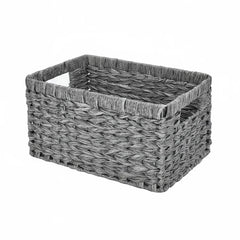 Hand Woven Wicker Baskets - Small Storage Solutions with Wooden Handles - wicker storage baskets - Hurbane Home