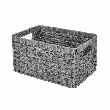 Hand Woven Wicker Baskets - Small Storage Solutions with Wooden Handles - wicker storage baskets - Hurbane Home