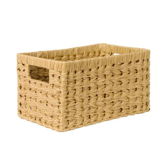 Hand Woven Wicker Baskets - Small Storage Solutions with Wooden Handles - wicker storage baskets - Hurbane Home