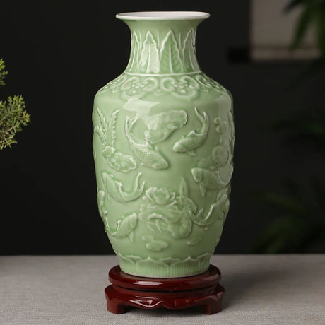 hand painted flower vase