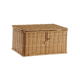 Handmade Woven Basket for Stylish Storage - Vintage Rattan Design Organizer - wicker storage baskets - Hurbane Home