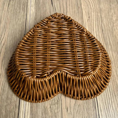 Handwoven Rattan Basket Tray for Fresh Fruit Storage and Display - Wooven Storage Baskets - Hurbane Home