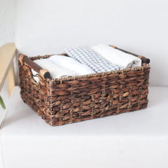 Handwoven Rattan Baskets - Wicker Storage Solution with Eco - Friendly Design - wicker storage baskets - Hurbane Home