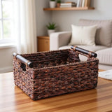 Handwoven Rattan Baskets - Wicker Storage Solution with Eco - Friendly Design - wicker storage baskets - Hurbane Home