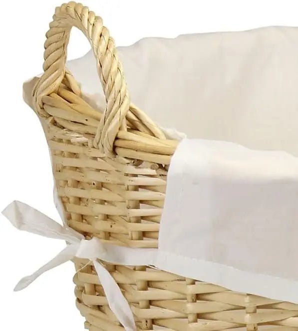 Handwoven Wicker Laundry Basket - Durable Willow Laundry Hamper for Efficient Storage - wicker laundry basket - Hurbane Home