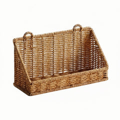 Hanging Basket with Hooks - Space - Saving Woven Storage Solution for Home - Wooven Storage Baskets - Hurbane Home