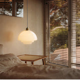Hanna Art Deco Glass Pendant Light Modern Creamy Style Hanging Lamp