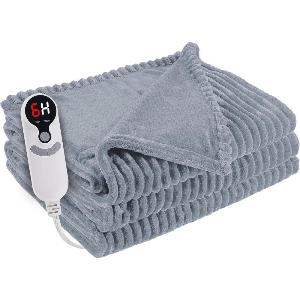 Heated Blanket - Electric Heated Throw with Fast Heating for Cozy Warmth - electric heated blanket - Hurbane Home